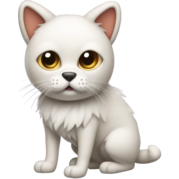 Cat dressed as a dog emoji