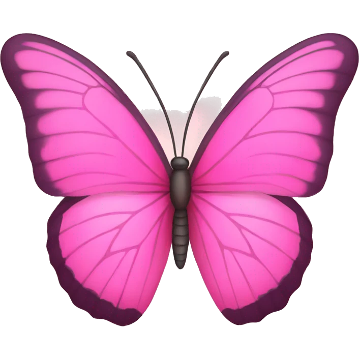 Pink butterfly emoji