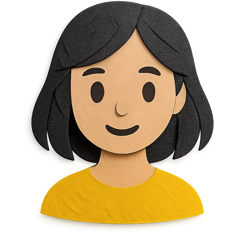 chica con pelo negro corto por los hombros emoji