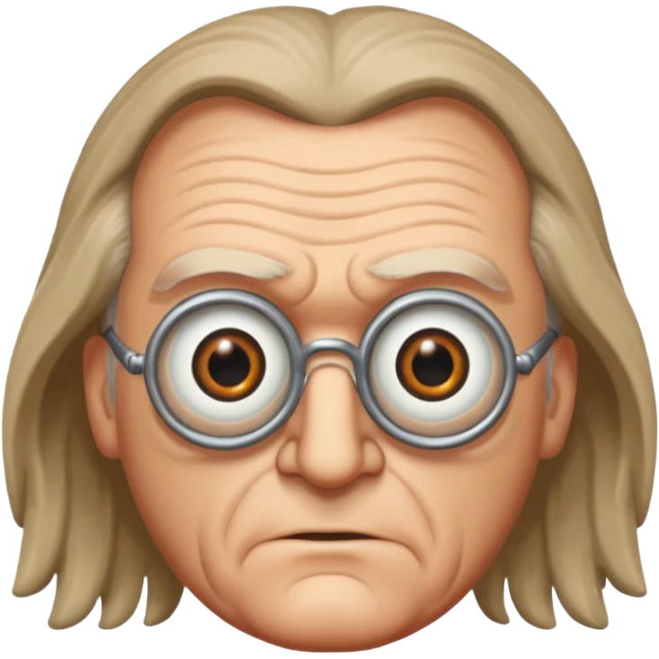 Alastor Moody with one Artificial eye and ordinary eye emoji