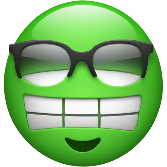 Laptop green happy  emoji