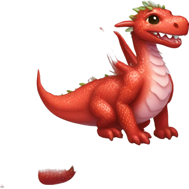 strawberry dragon adopte me emoji