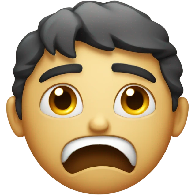 Angry face smiling emoji