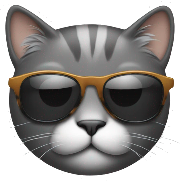 Cat with sunglasses emoji