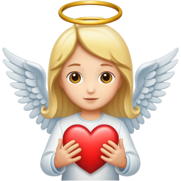 angel and heart emoji