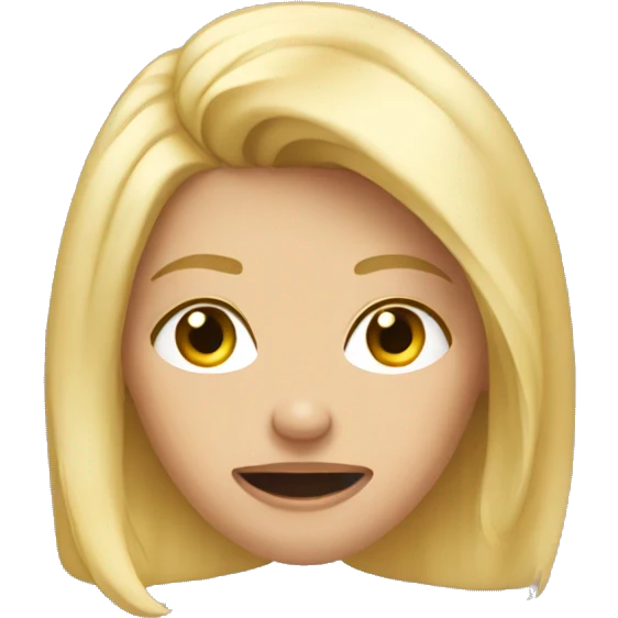 blonde girl dropping jaw emoji