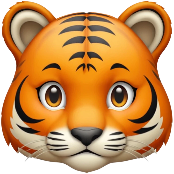 Derpy tiger emoji