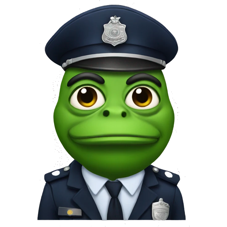 Police Pepe emoji