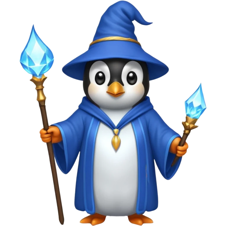 Penguin Wizard emoji