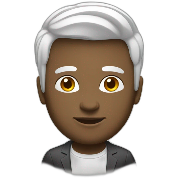 ambitious person innovator (white) emoji
