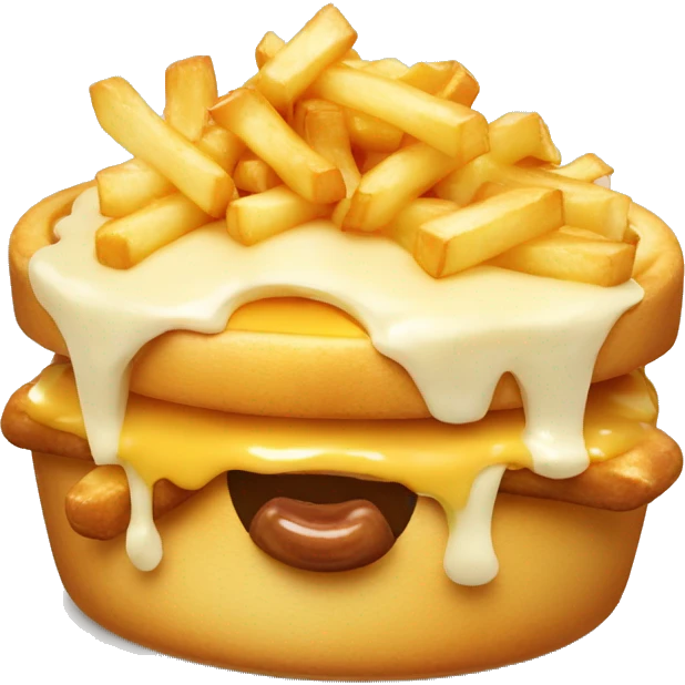poutine qui mange une poutine emoji