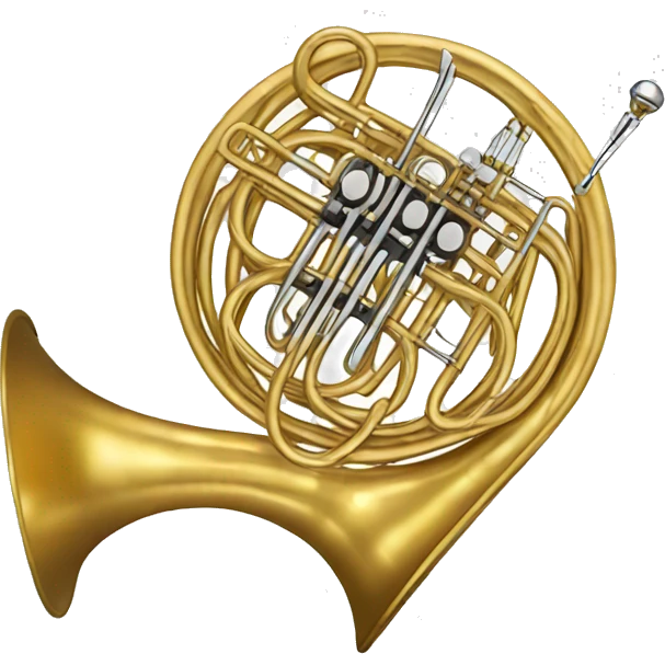 French horn emoji