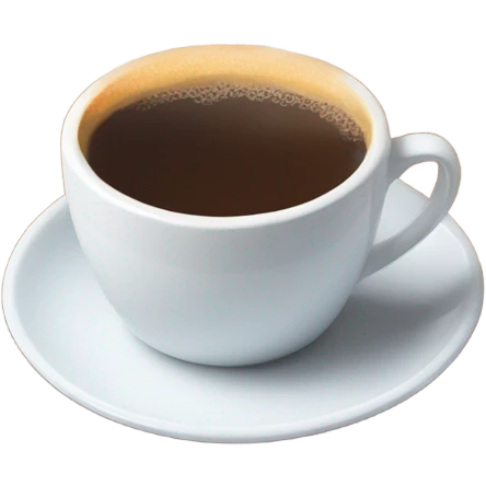 Snowy cup of coffee emoji