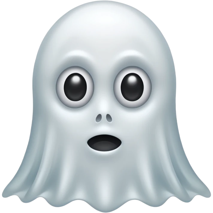 An White Ghost With Googly Eyes On it, emoji