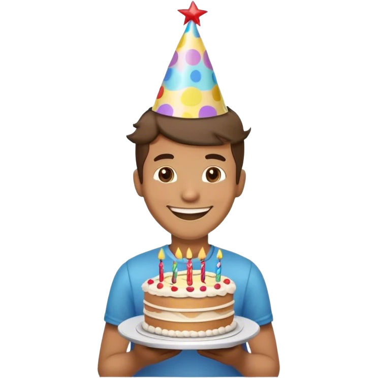 man happy birthday emoji