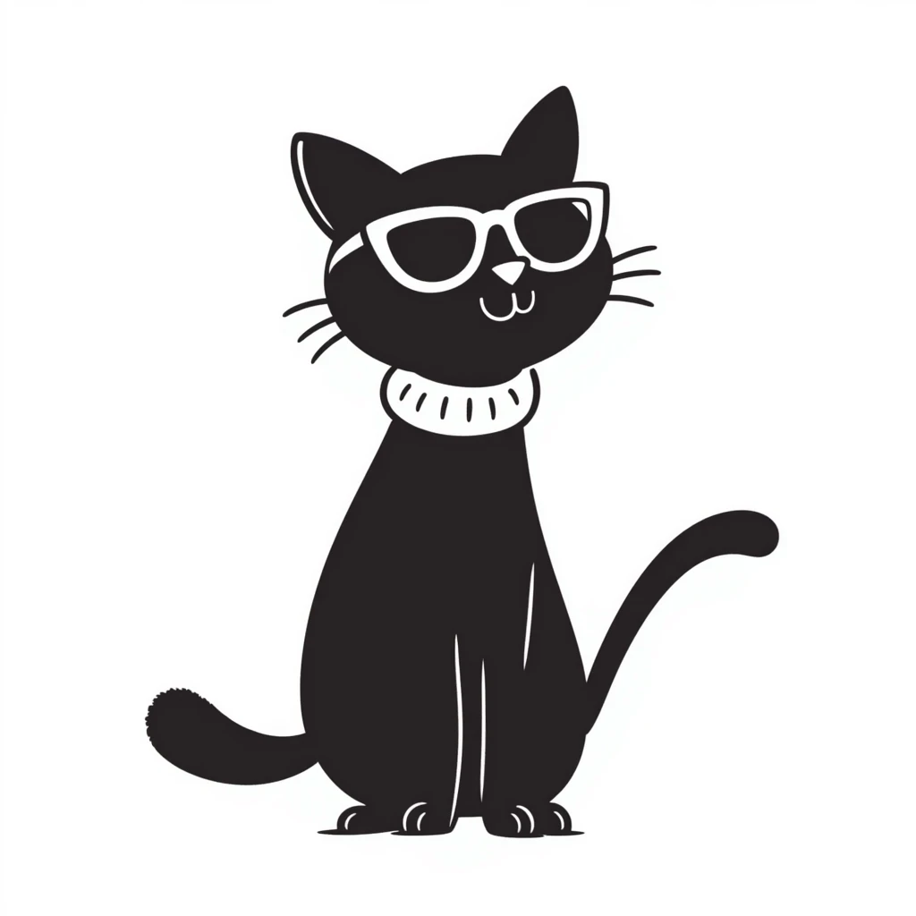 a cat wearing sunglasses emoji