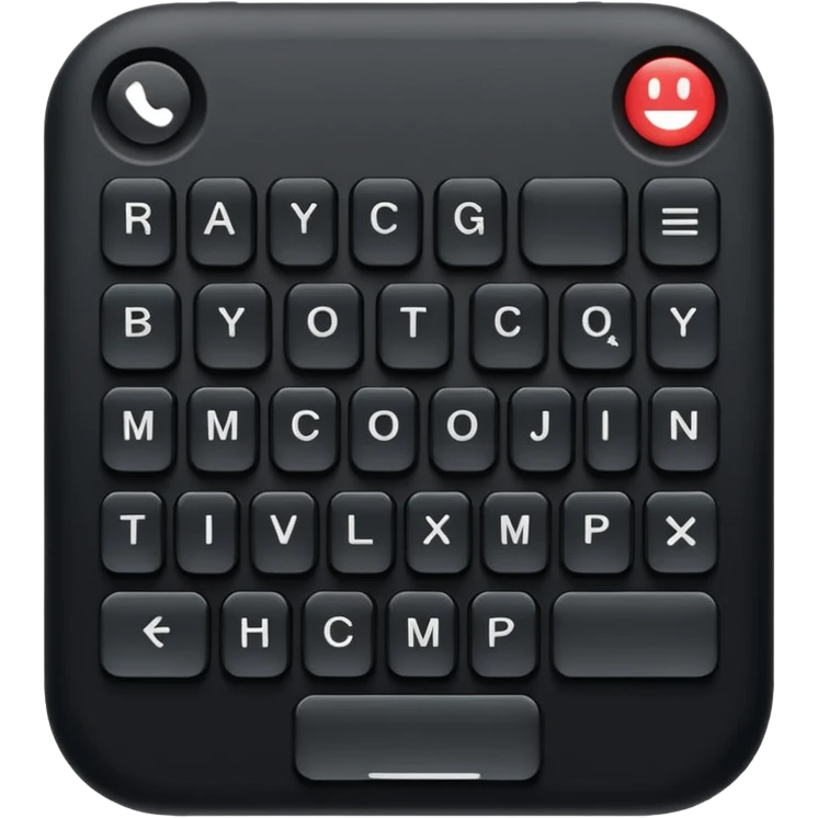 teclado, diseño simple, estilo emoji de iPhone emoji