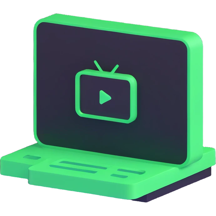 3D terminal emulator icon with glowing green prompt on dark screen emoji
