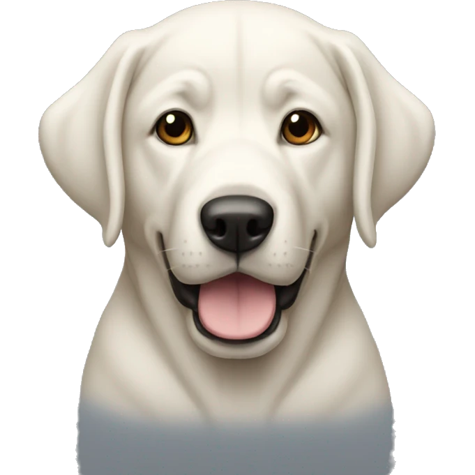 white ladrador emoji