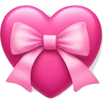 pink heart with bow in it  emoji