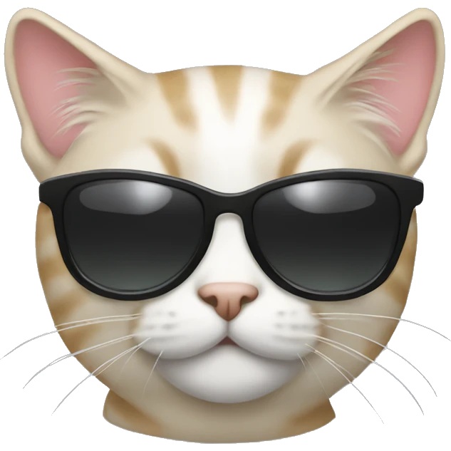 Cat with sunglasses emoji