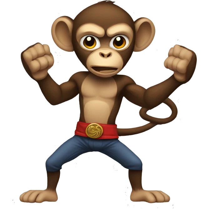 Fighting monkey  emoji
