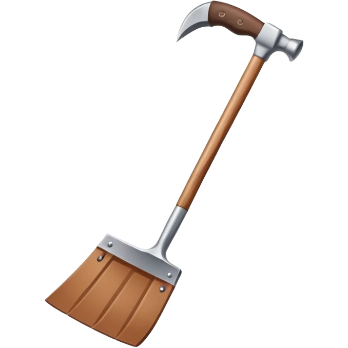 diamond hoe with brown handle emoji