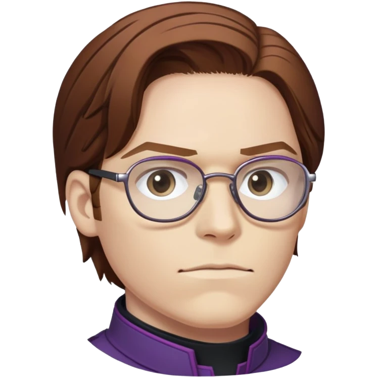 zemo brown hair with glasses marvel from captain america: civil war emoji