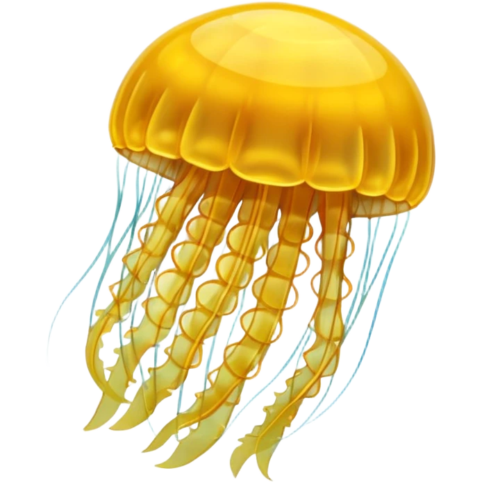 Bright yellow jellyfish  emoji