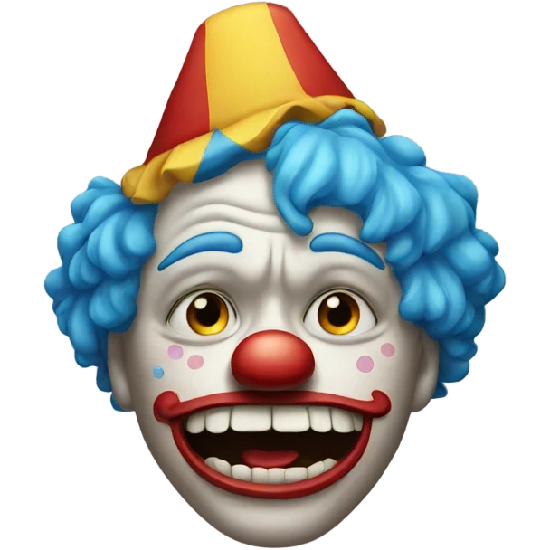 Crying clown emoji