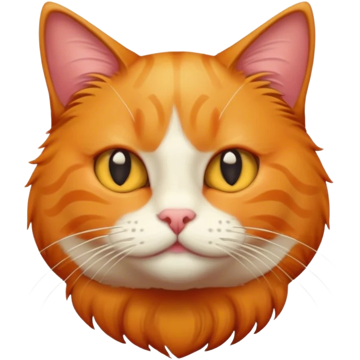 the red cat emoji