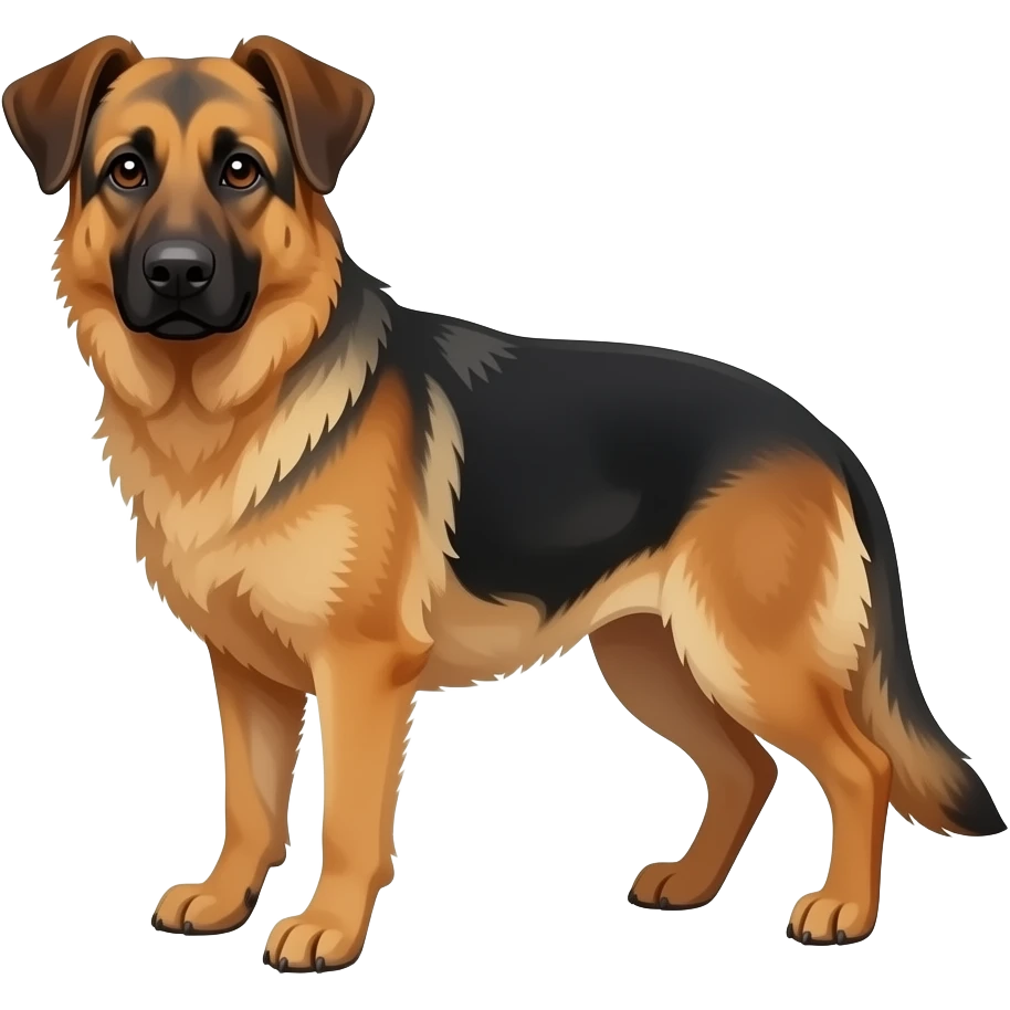 german shepherd ears droopy emoji