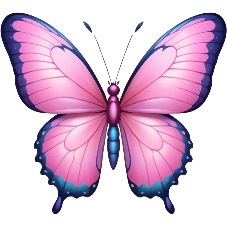 pink butterfly emoji