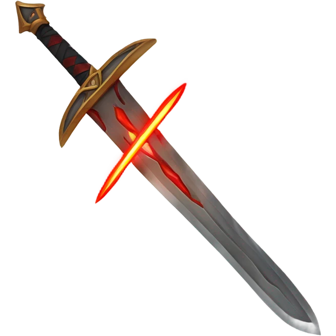 space-multiblade-sword-with-red-ray-blade emoji