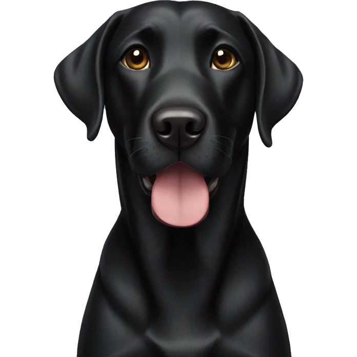 black lab emoji