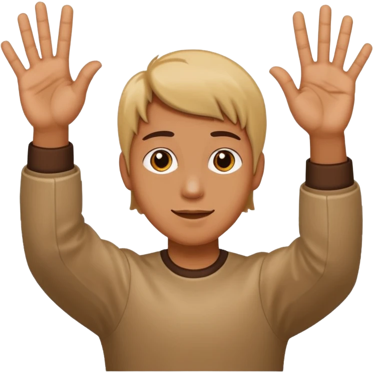 🤷🏻‍♂️ 6 in left hand and 7 in the right hand emoji