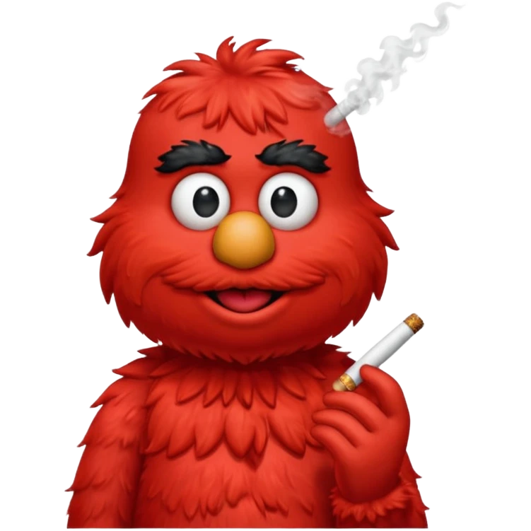 elmo smoking  emoji
