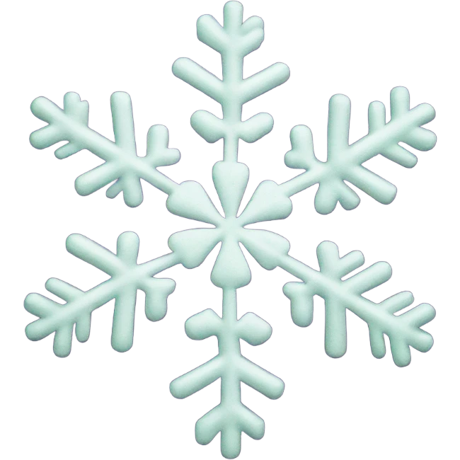 Snowflake clover emoji