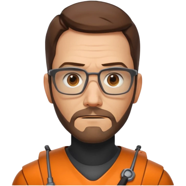 gordon freeman 100 100px without helmet emoji