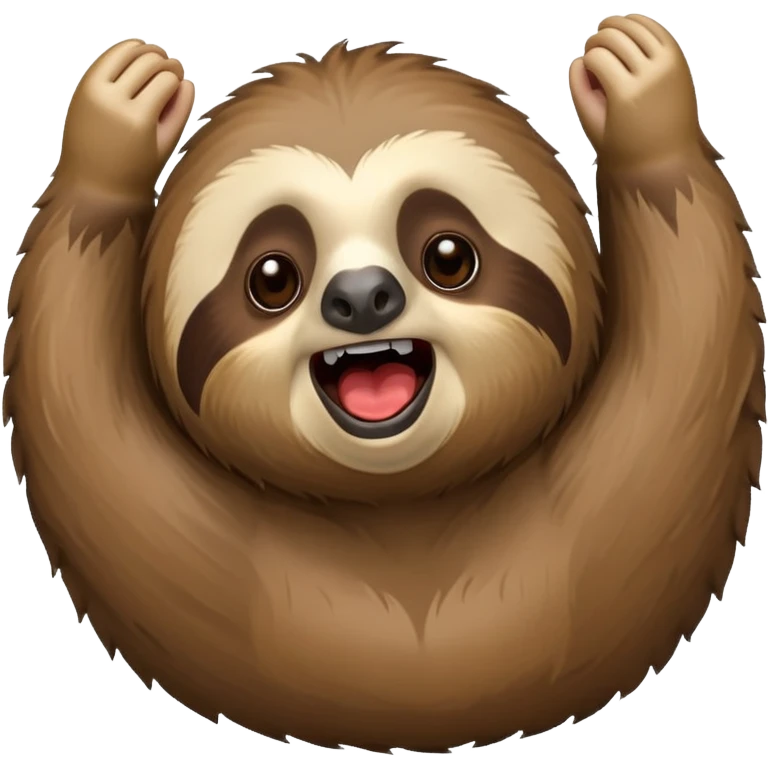 I want a cute Sloth screaming « Motivation ! » emoji