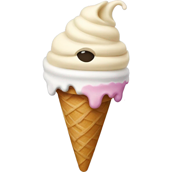Preppy ice cream  emoji