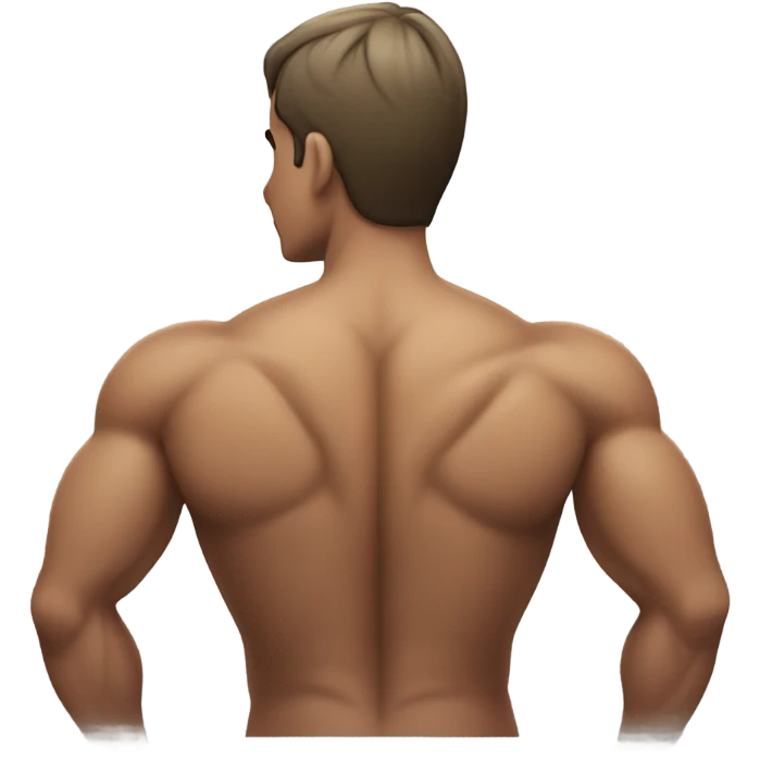 Person with big back emoji
