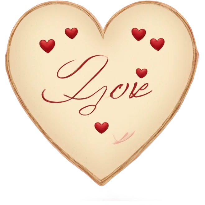 vintage valentine’s day card red emoji