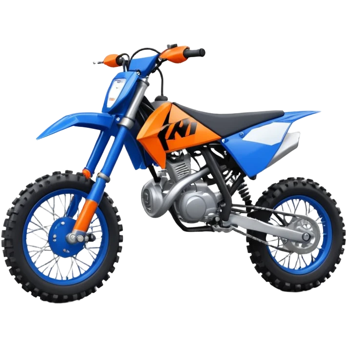 Blue dirt bike 85cc ktm emoji