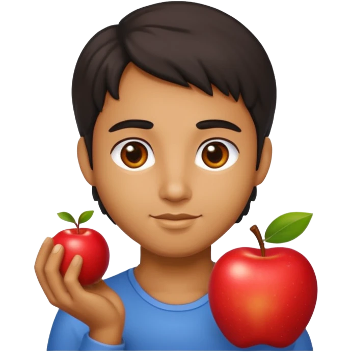 visnu god with an apple emoji