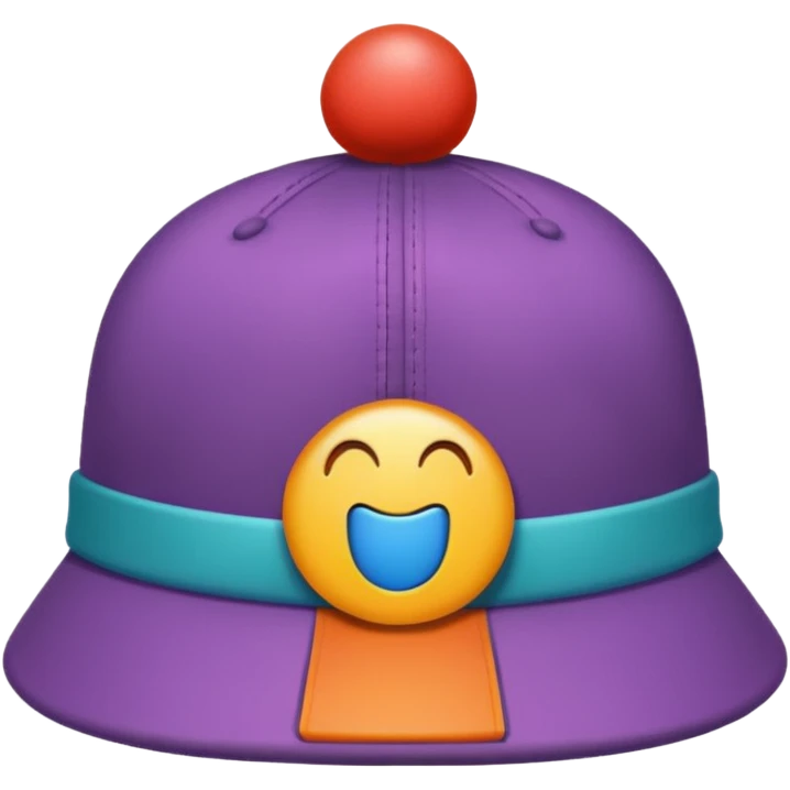 colorful hat emoji