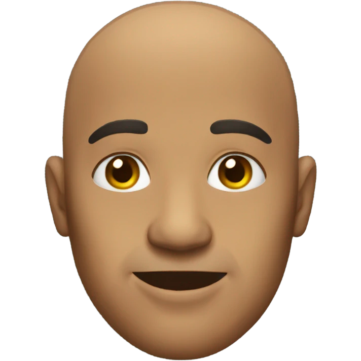 Bald black man emoji