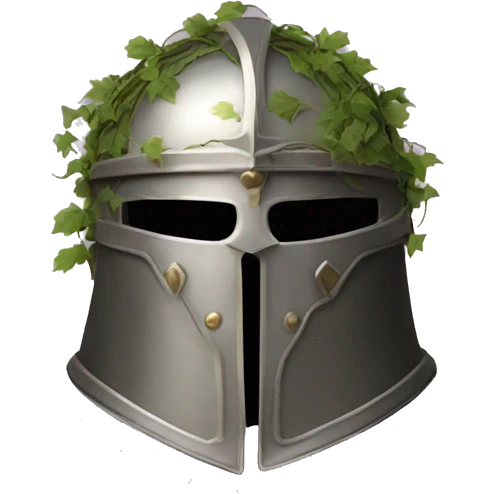 paladin helmet covered in vines emoji