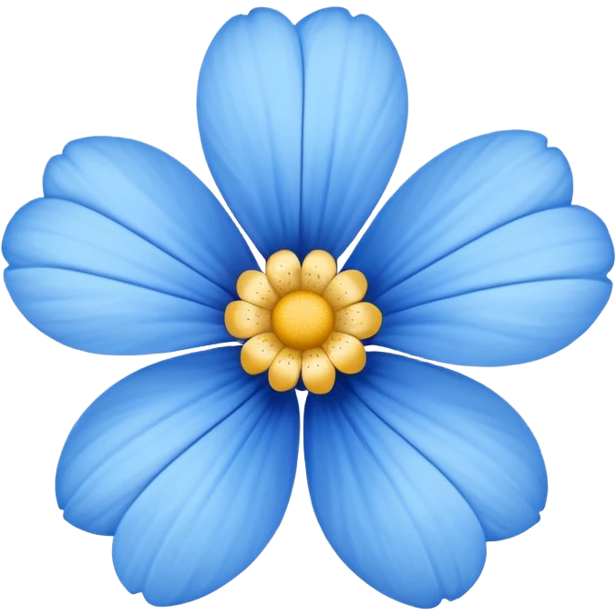 Blue flower  emoji