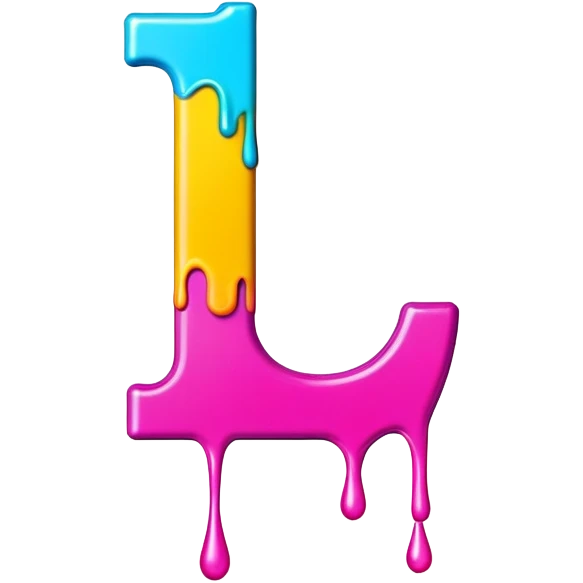 Graffiti the letter L emoji